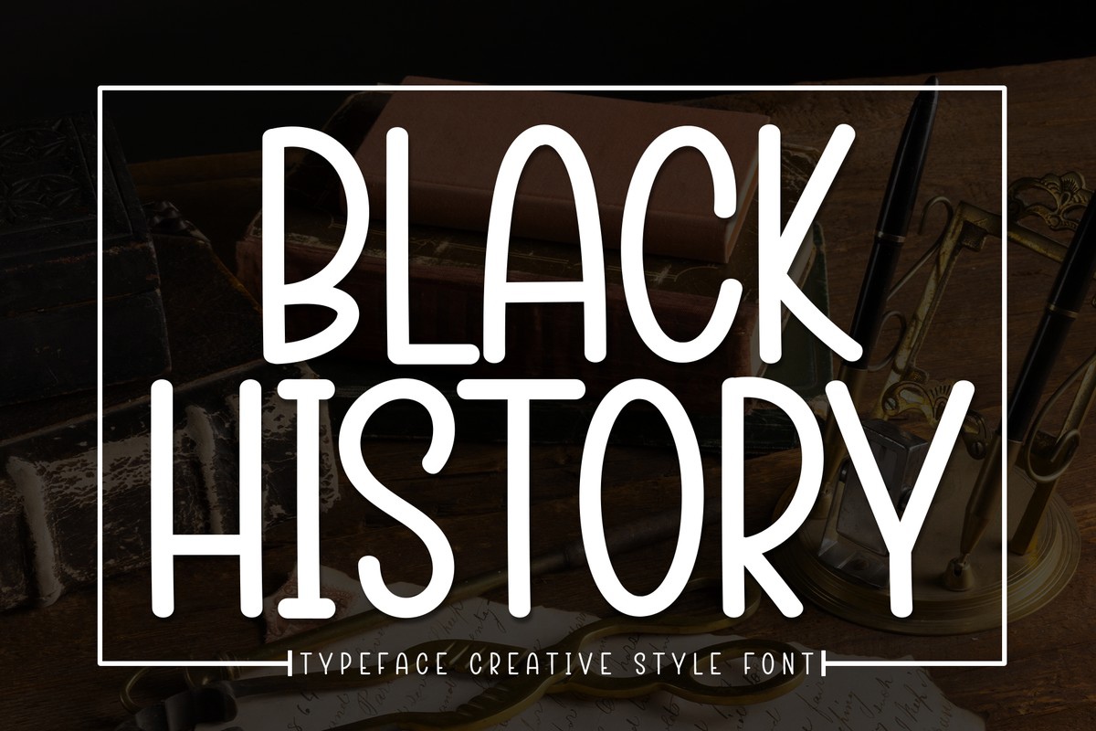 Blаck History Font preview