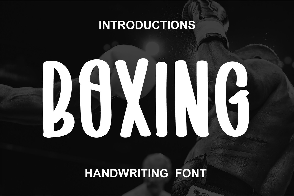 Bоxing Font preview