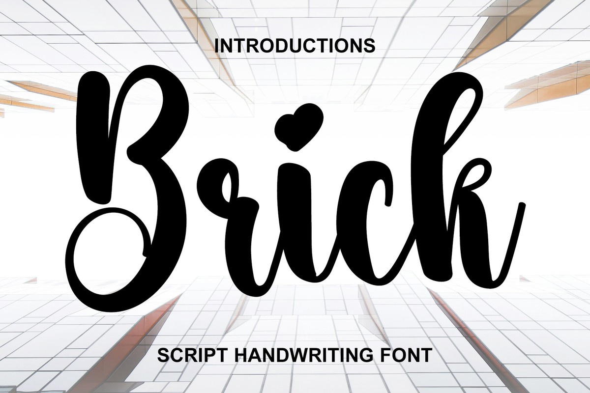 Brick Font preview