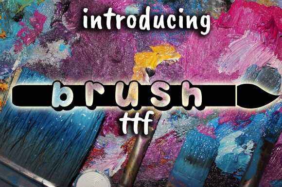Brush Font preview