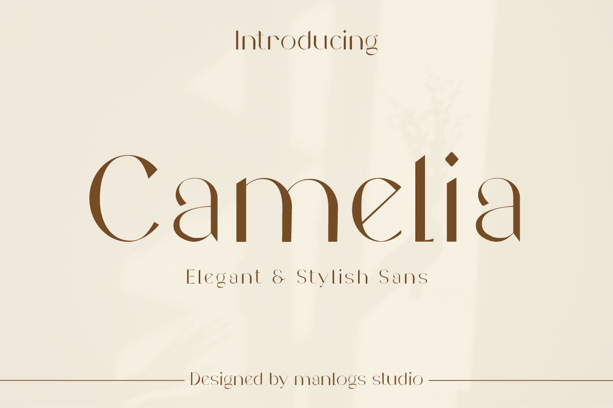 Cаmеliа Font preview