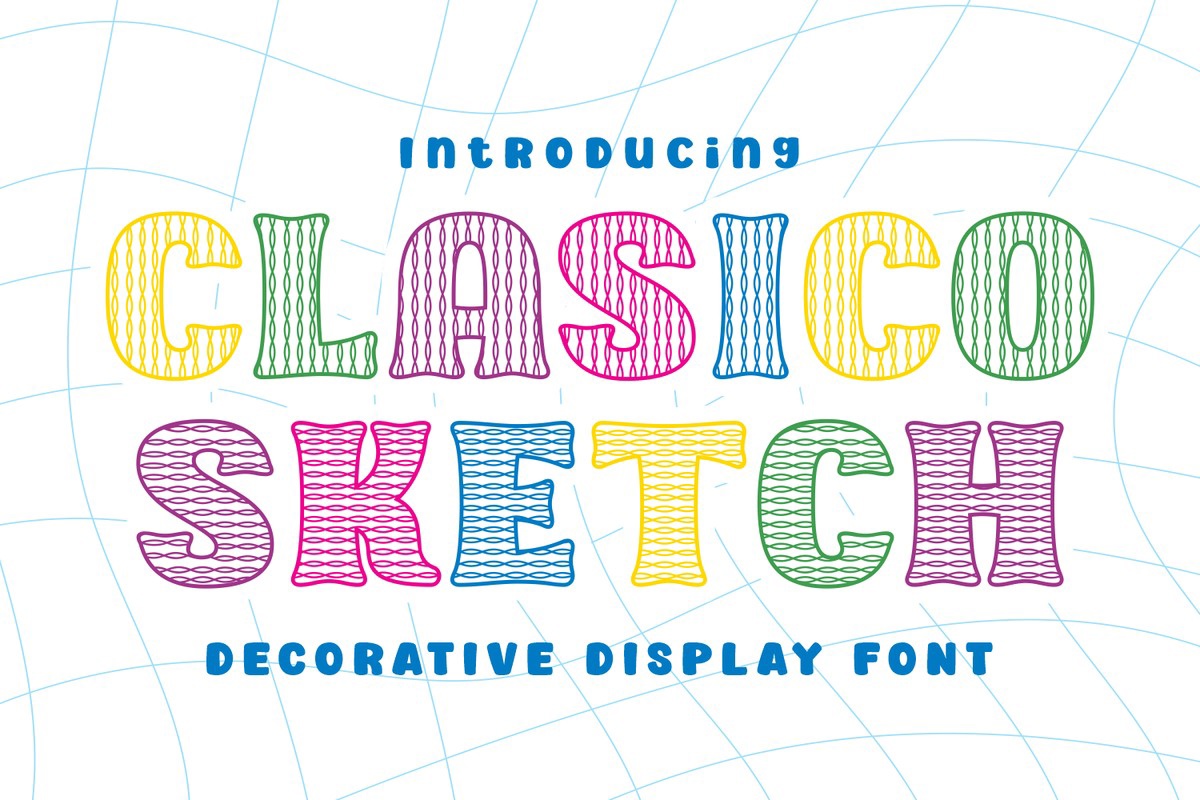 Clasico Sketch Font preview