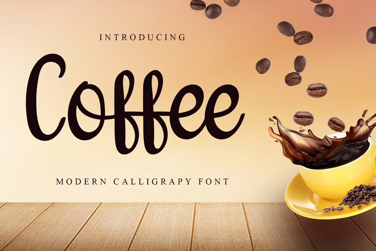 Coffeе Font preview