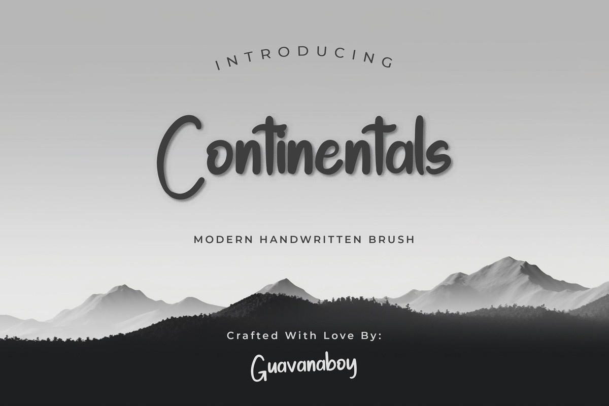 Continentals Regular Font preview