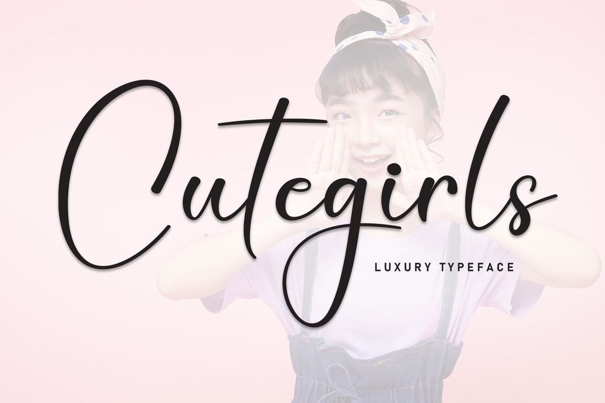 Cutegirls Regular Font preview