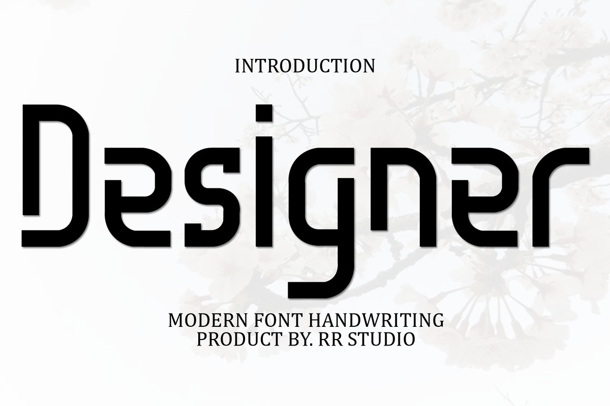 Designer Font preview