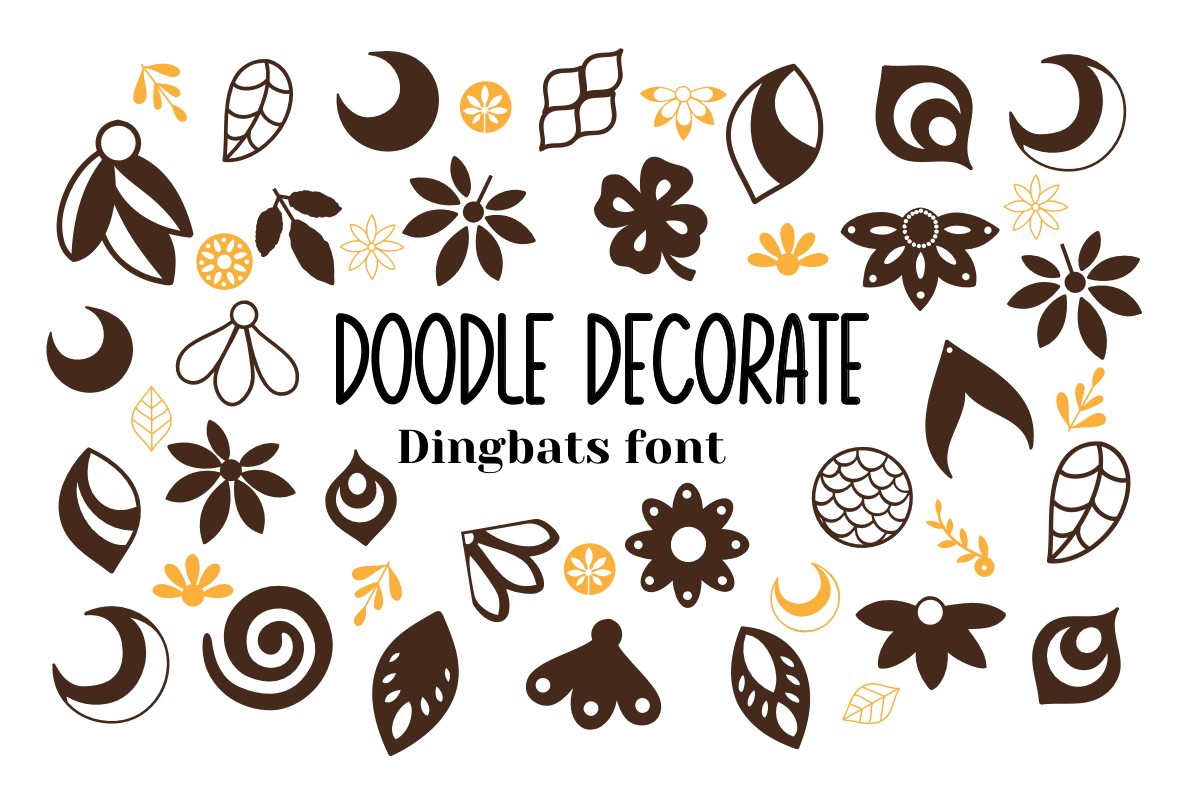 Doodle Decorate Font preview