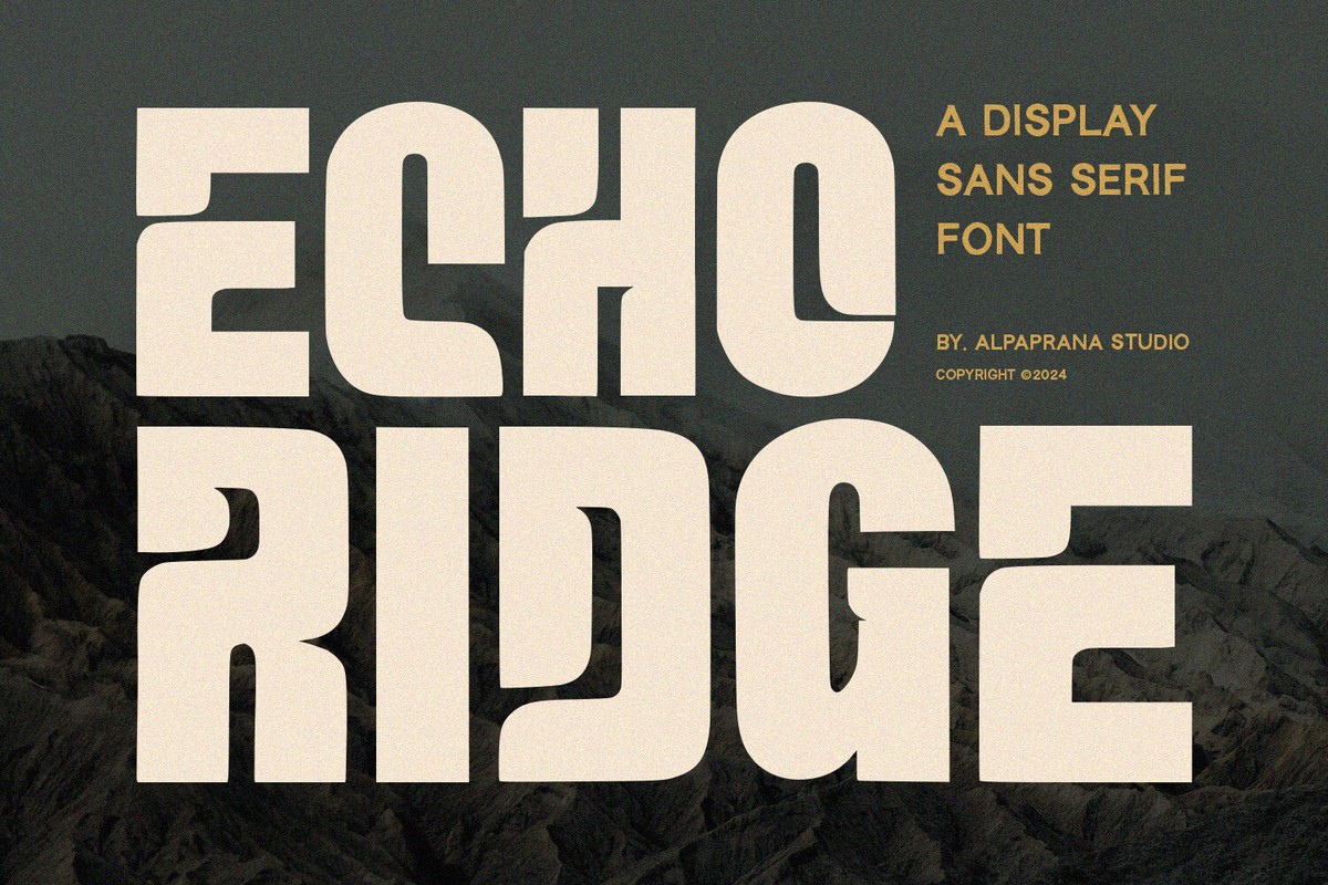 Echo Ridge Font preview