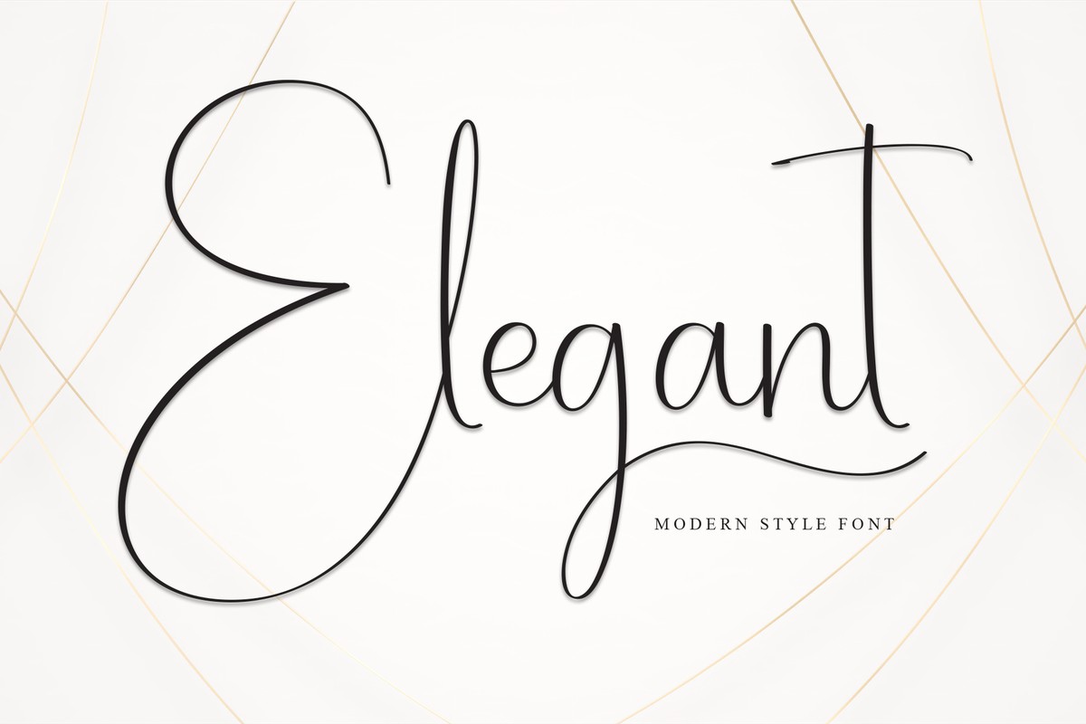 Elegant Font preview