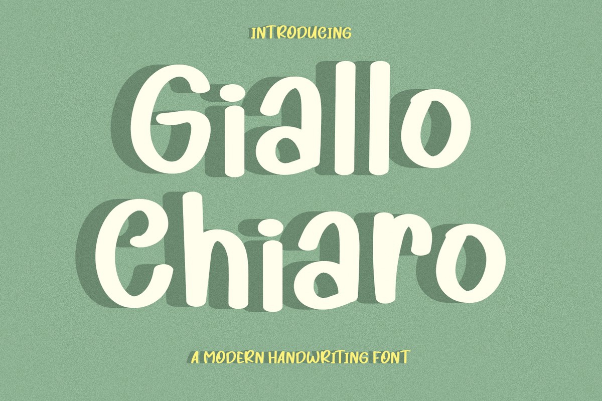 Giallo Chiaro Regular Font preview