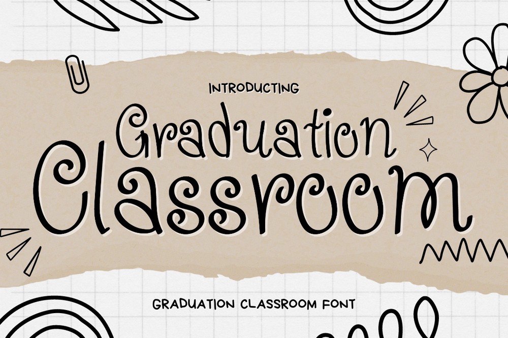 Graduation Classroom Font preview