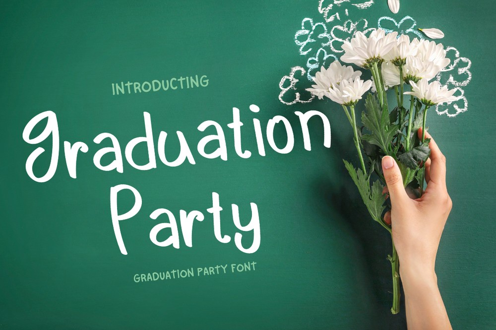 Graduation Party Font preview