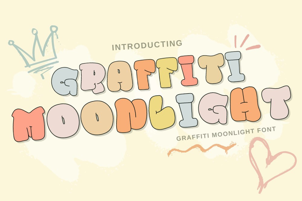 Graffiti Moonlight Font preview