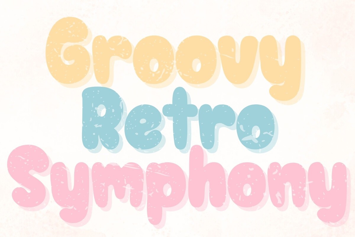 Groovy Retro Symphony Font preview