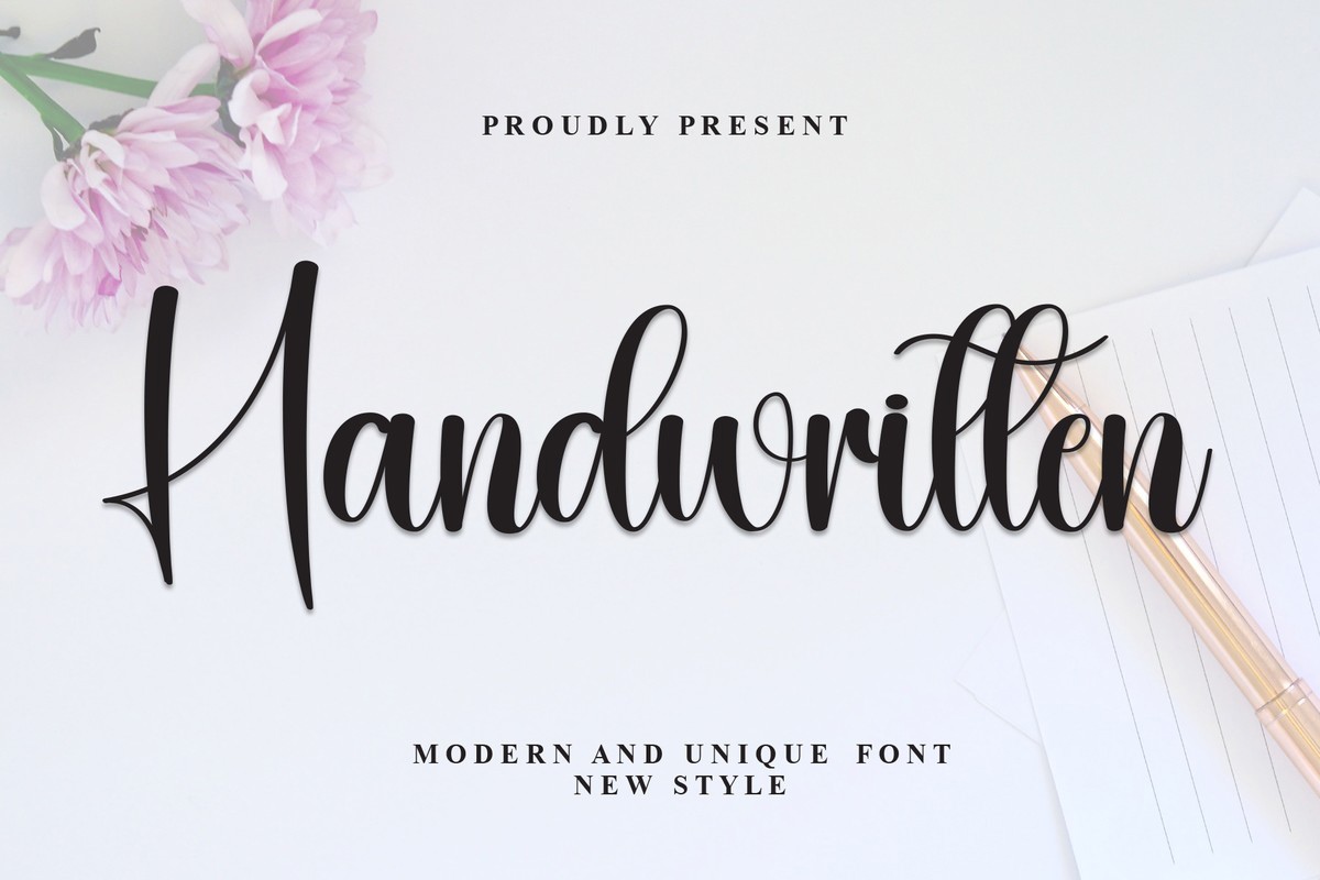 Handwritten Regular Font preview