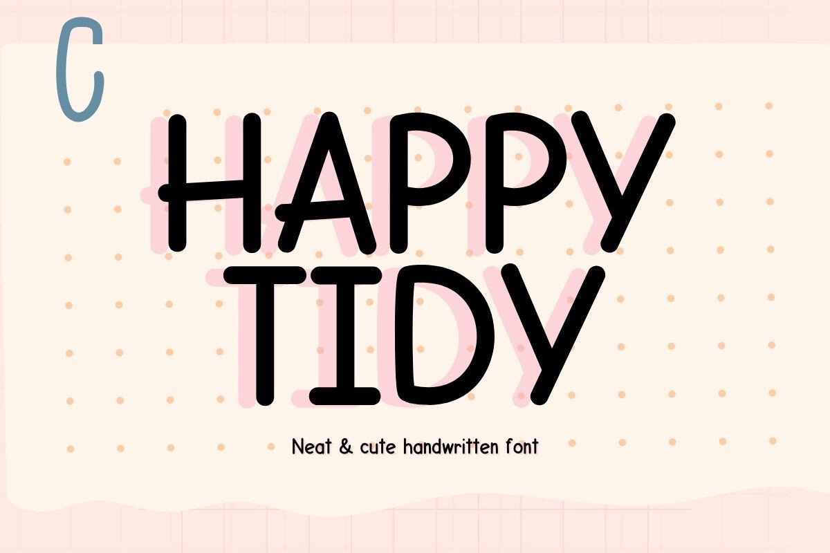 Happy Tidy Font preview