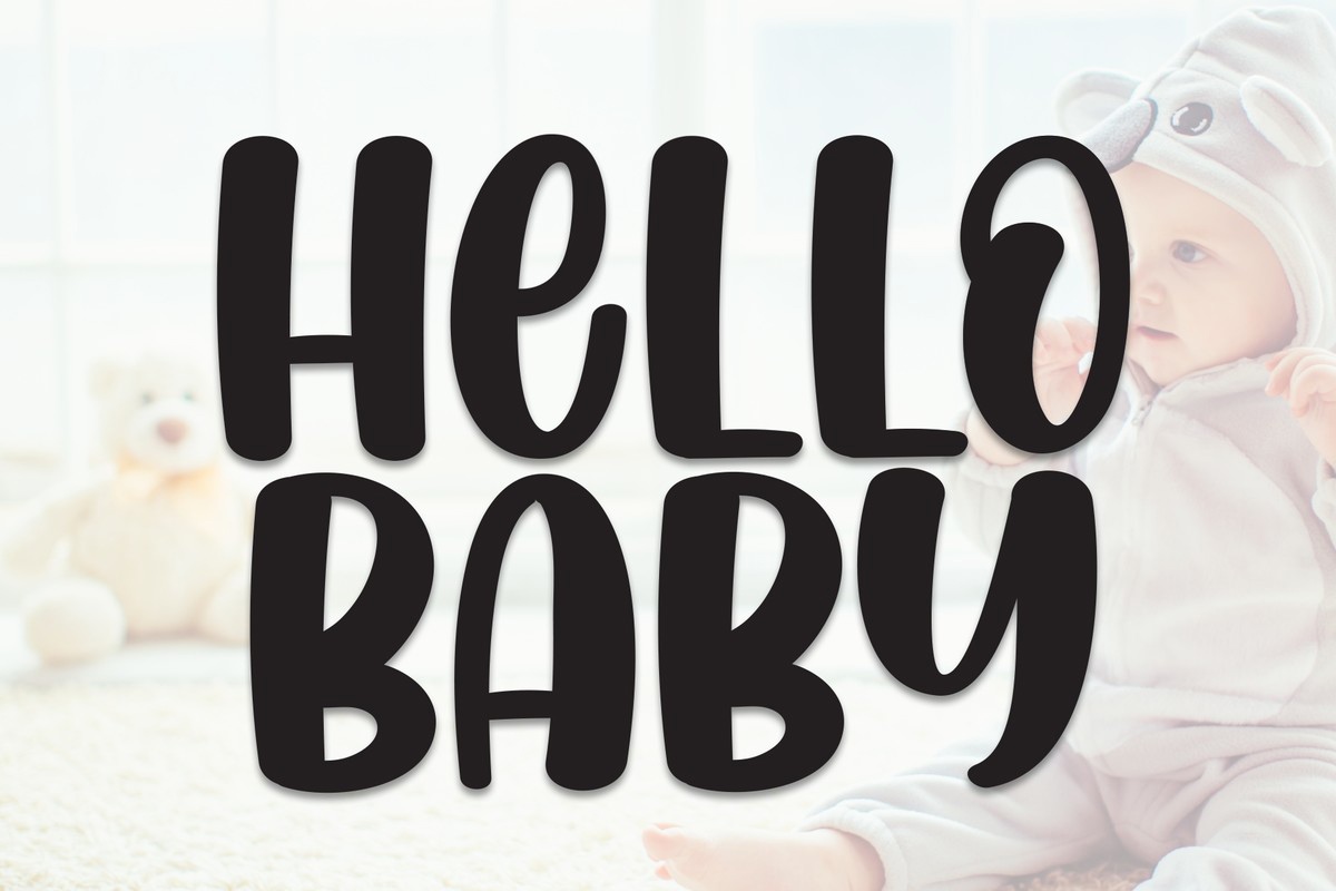 Hellо Baby Regular Font preview