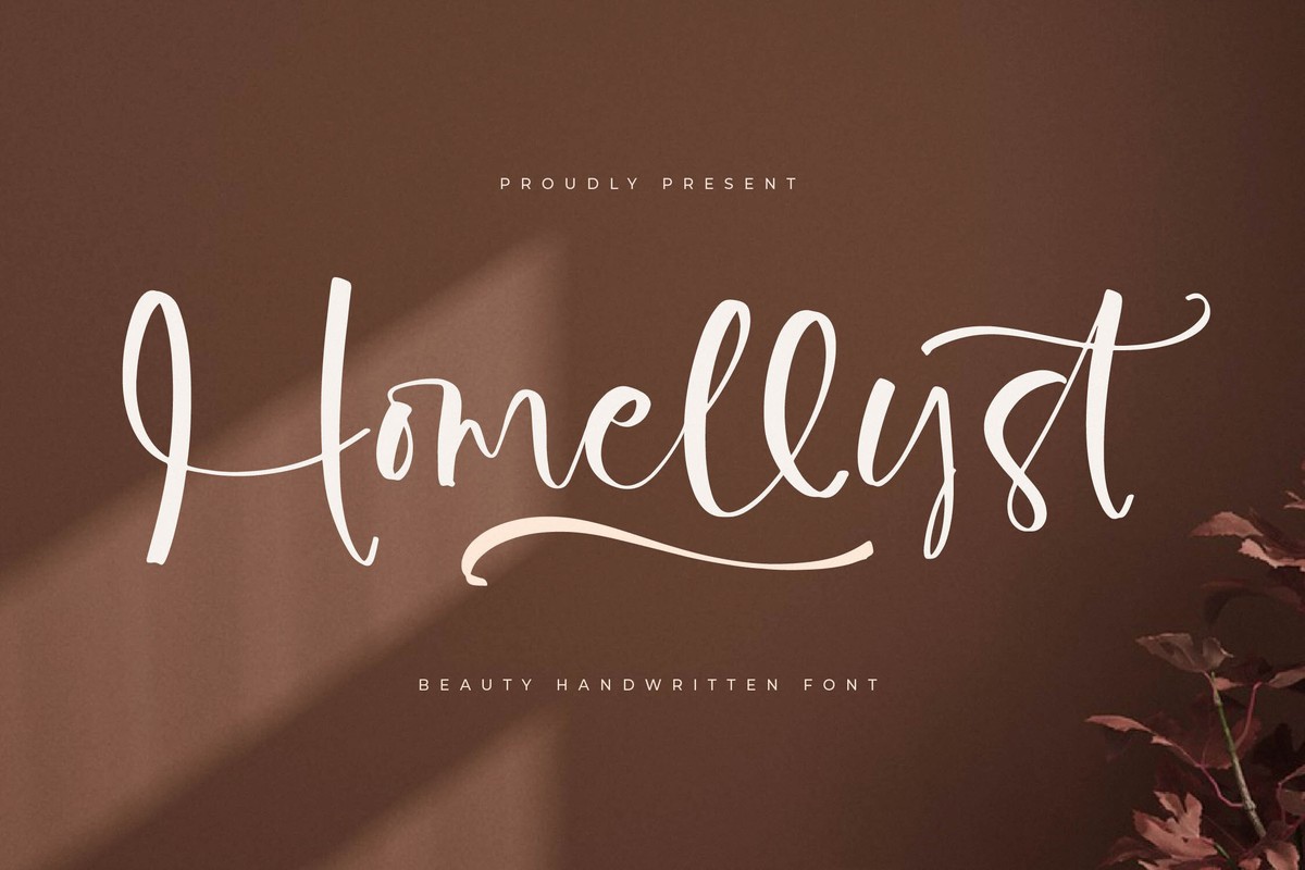 Homellyst Font preview
