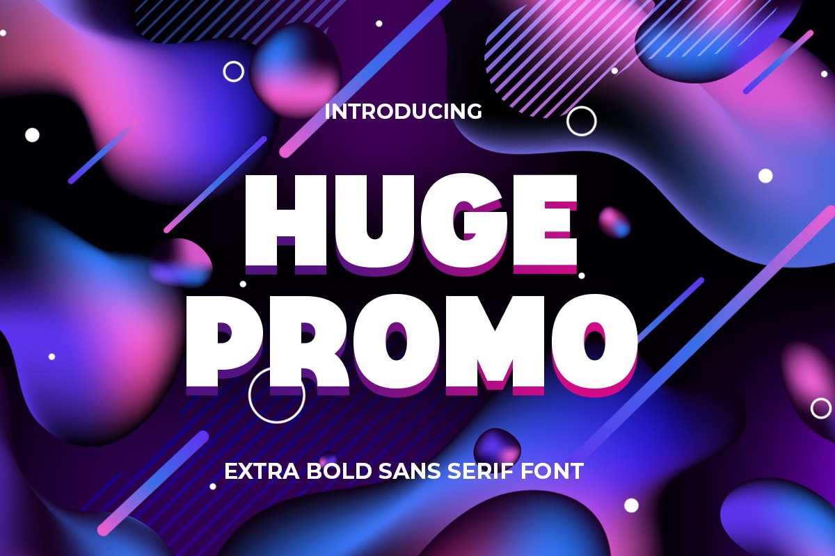 Huge Promo Font preview