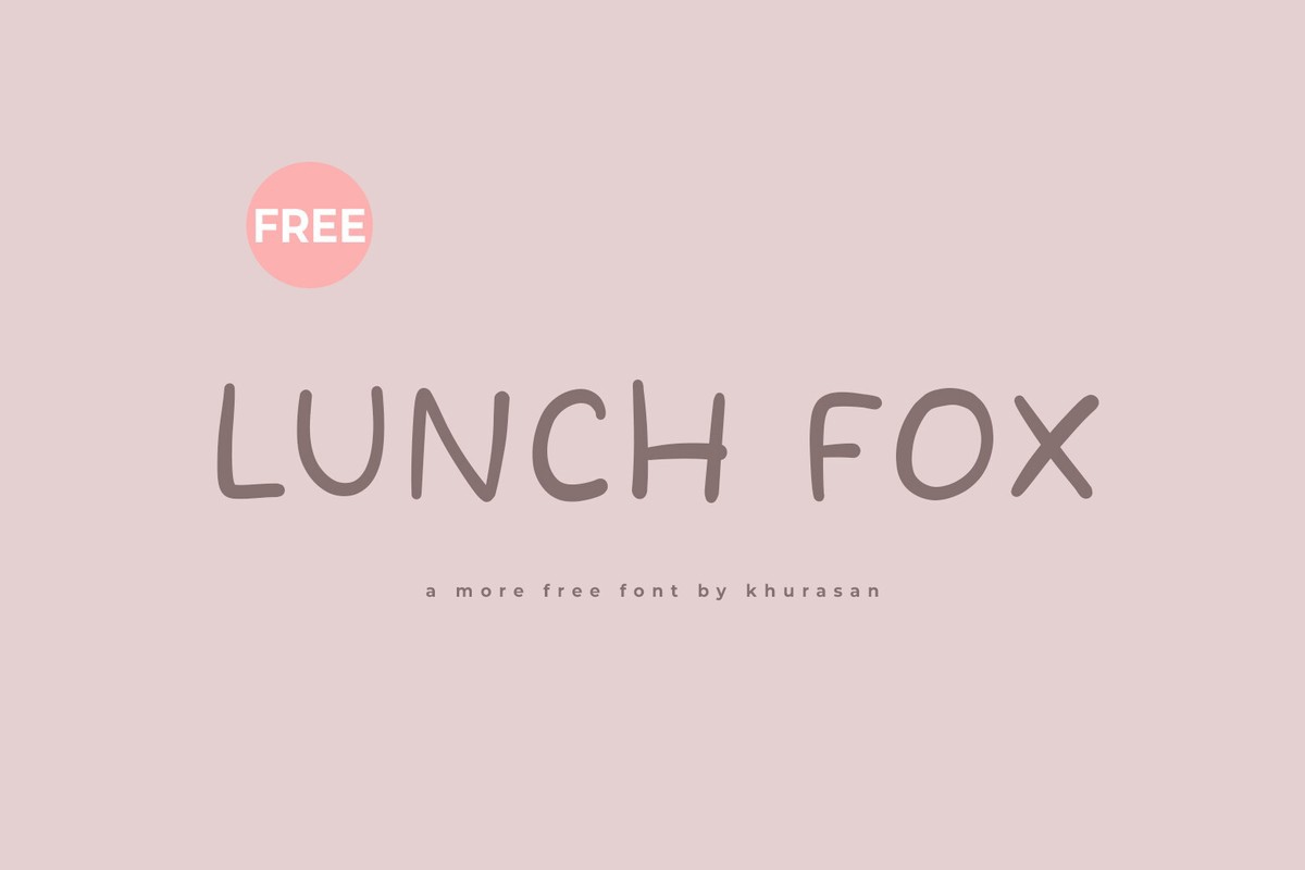 Lunch Fox Regular Font preview