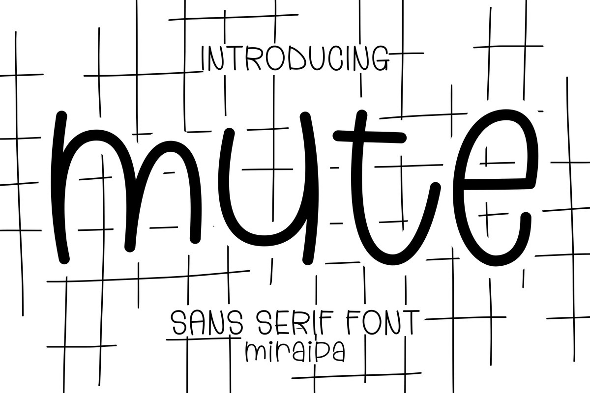 Mute Regular Font preview