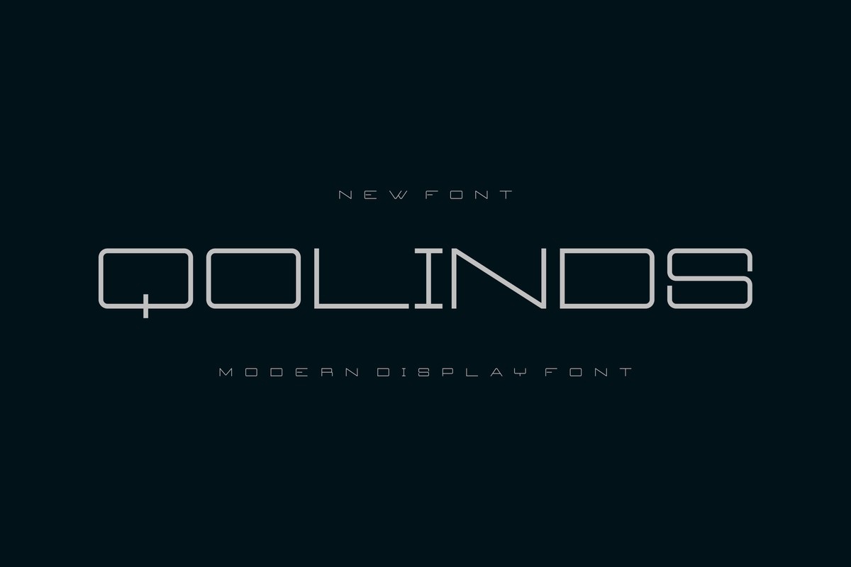 Qolinds Regular Font preview