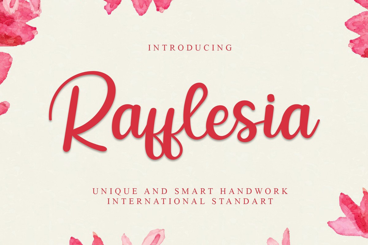 Rafflesia Font preview