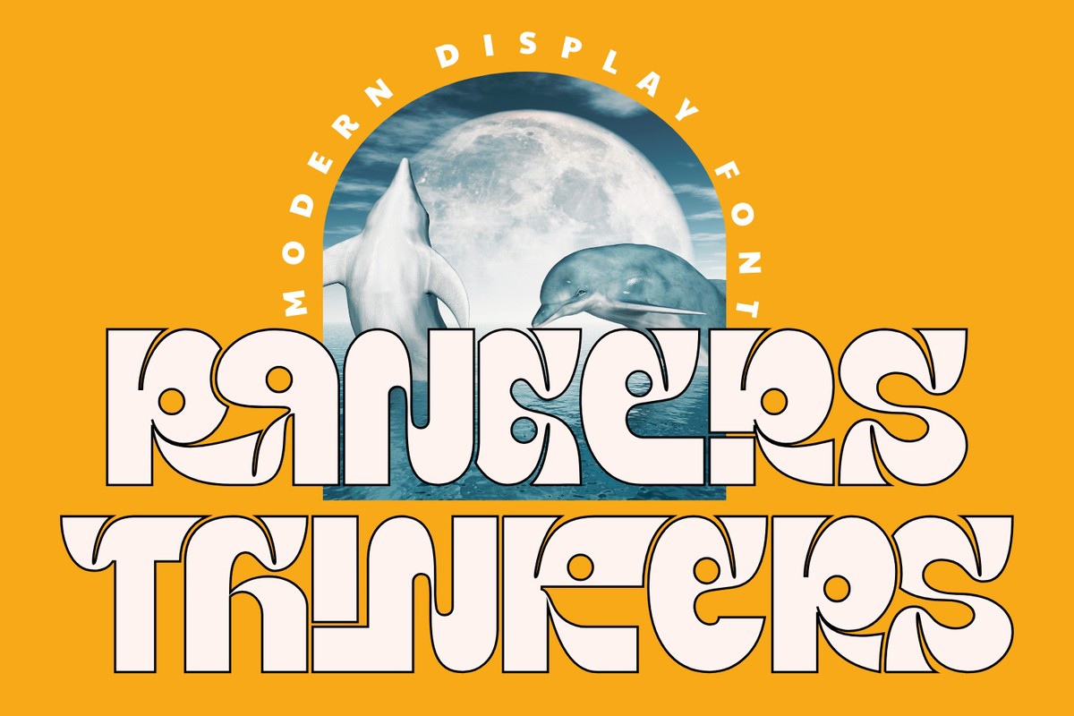 Rangers Thinkers Bold Italic Font preview