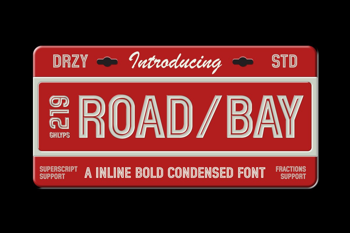 Roadbay Font preview