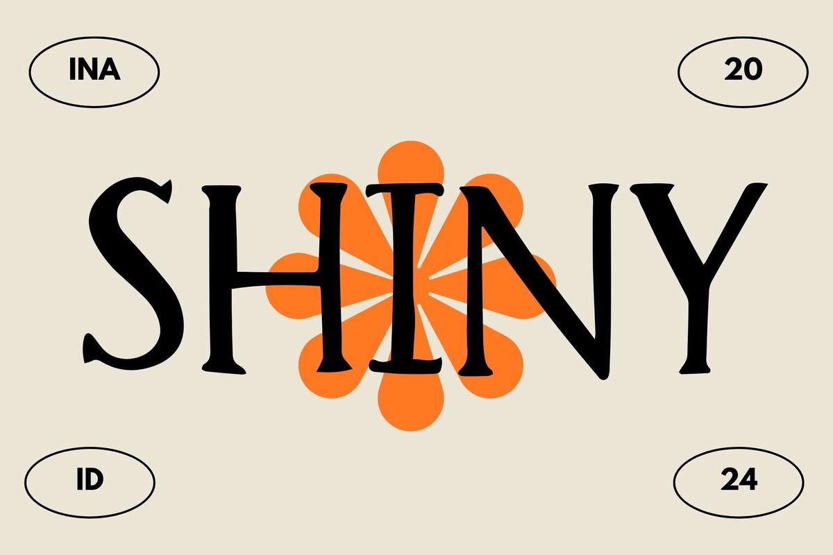 Shiny Font preview