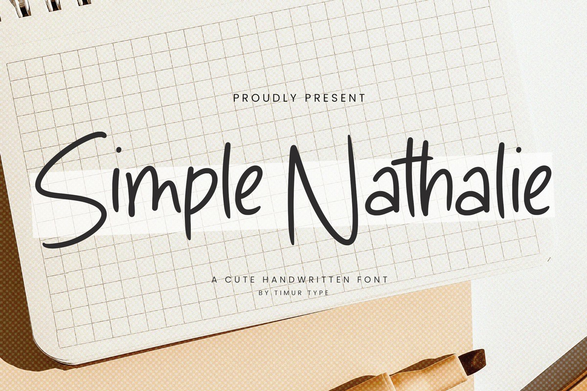 Simple Nathalie Font preview