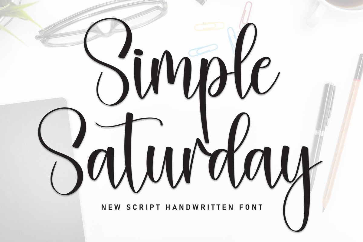 Simple Saturday Regular Font preview