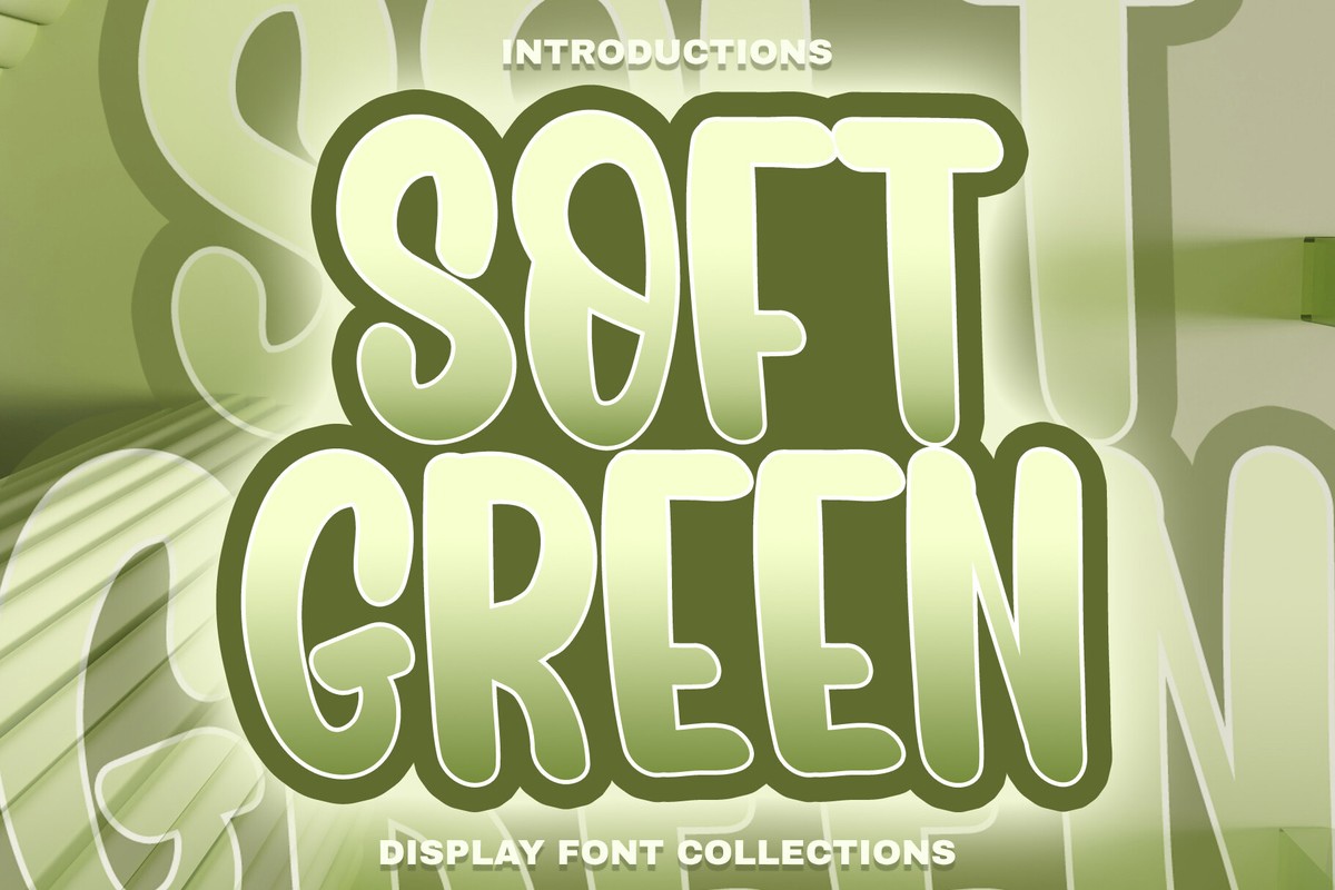 Soft Green Font preview