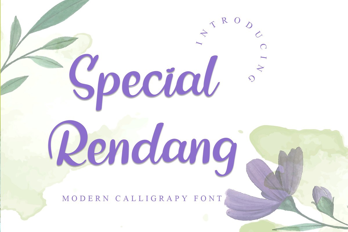 Special Rendang Font preview