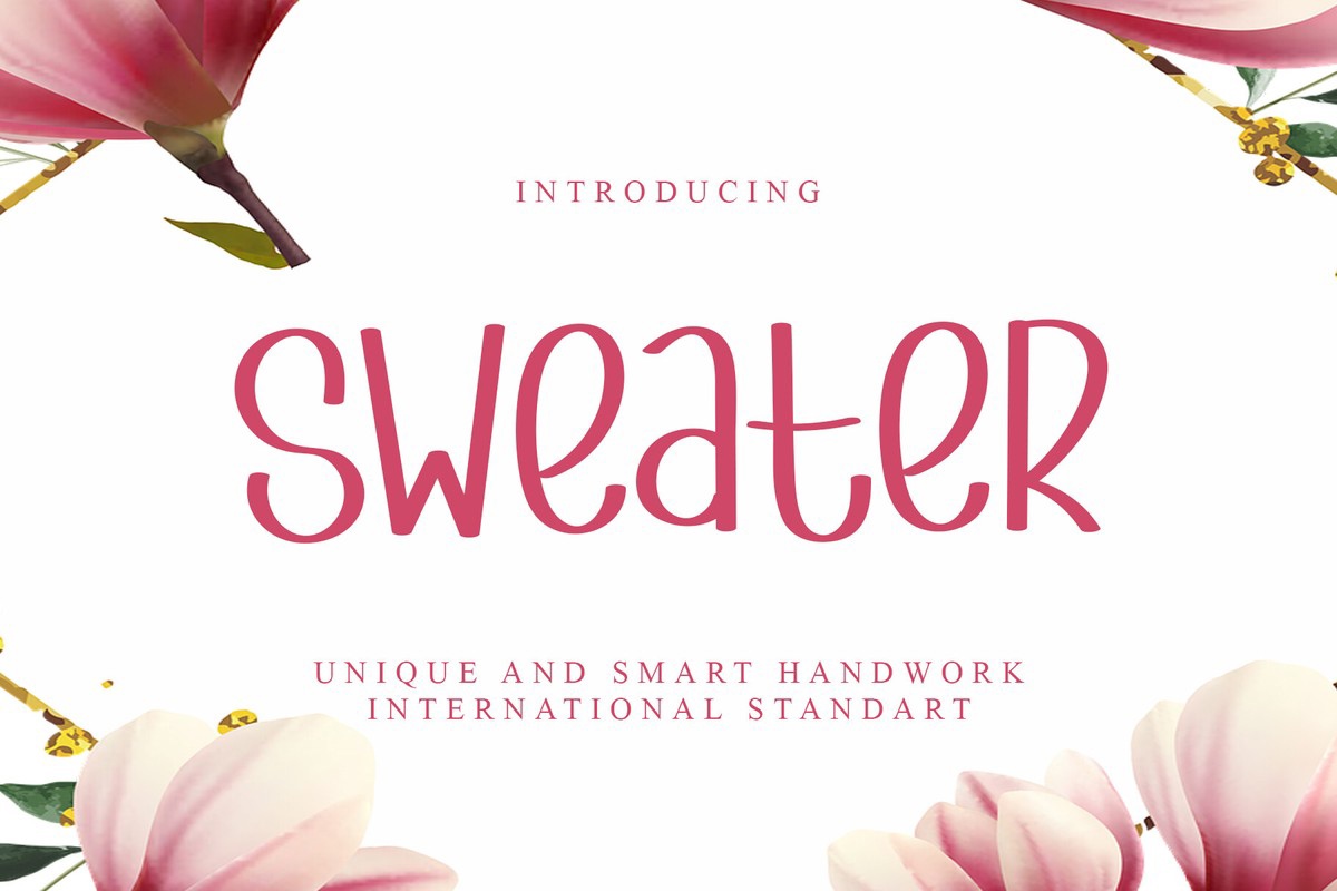 Sweater Regular Font preview