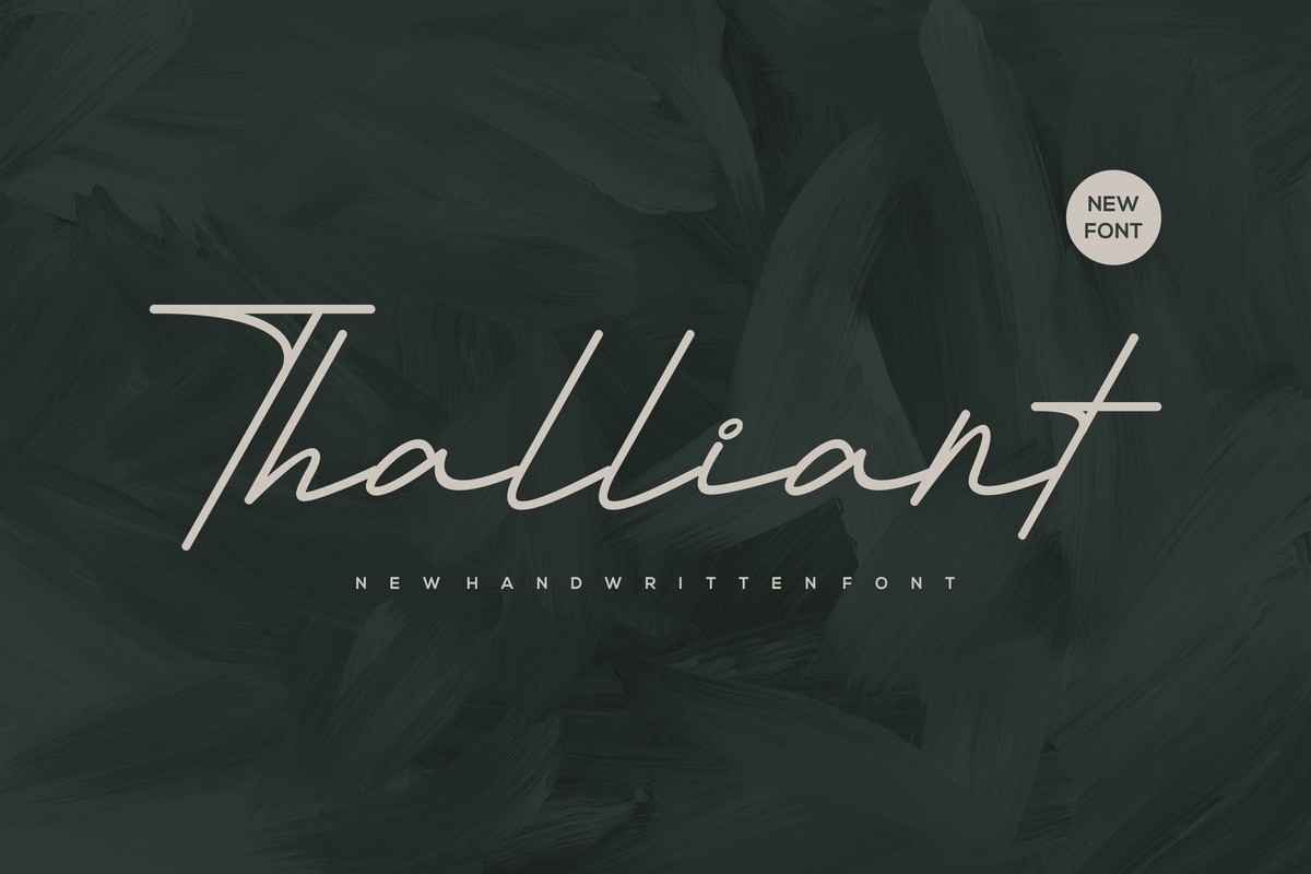 Thalliant Font preview