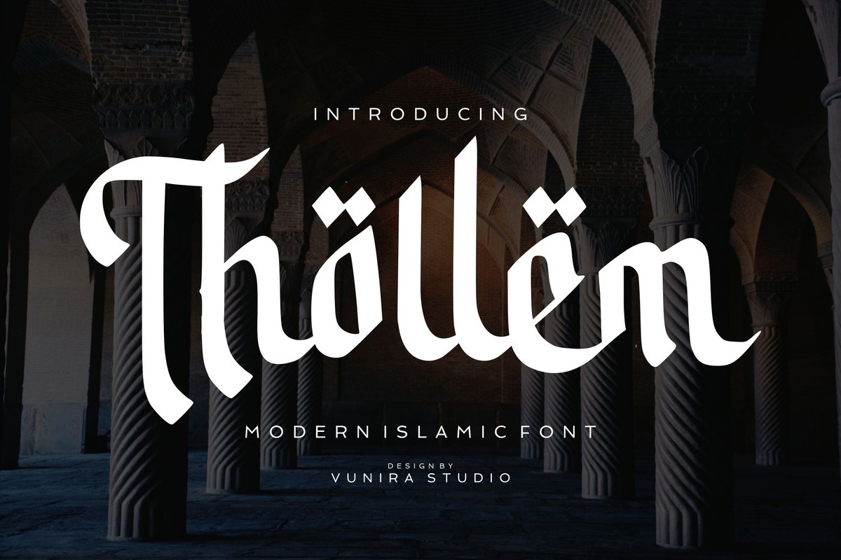 Thollem Font preview