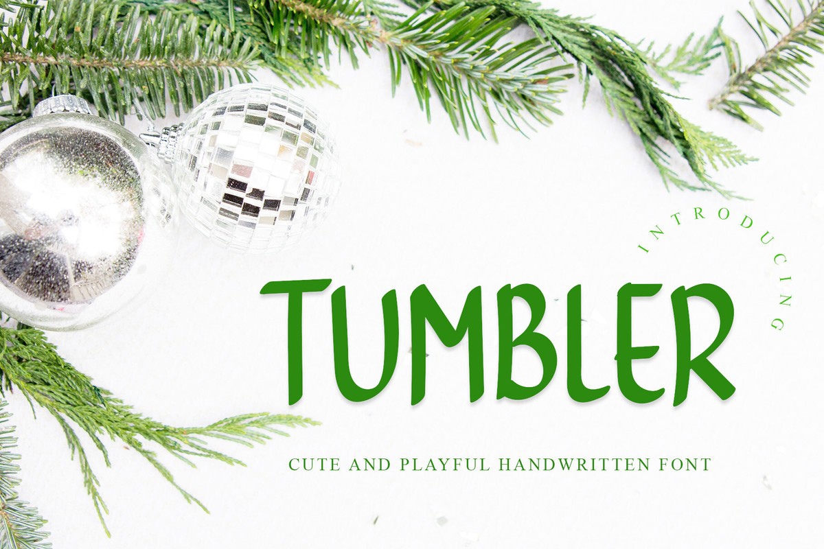 Tumble Font preview