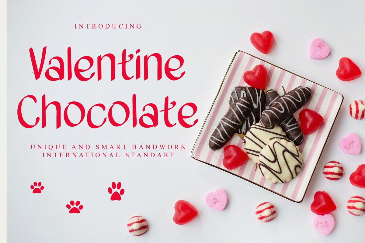 Valentine Chocolate Font preview
