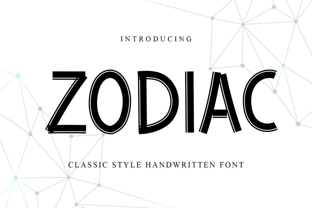 Zodiac Font preview