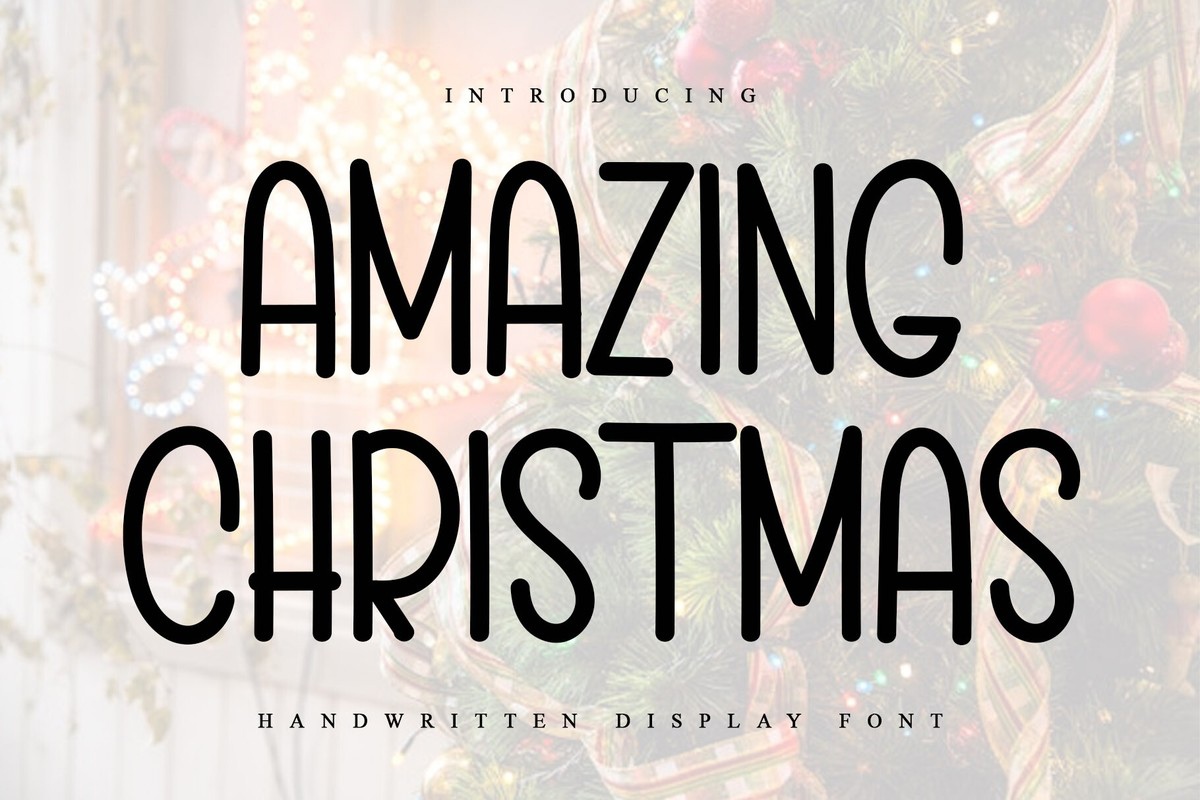 Amazing Christmas Font preview