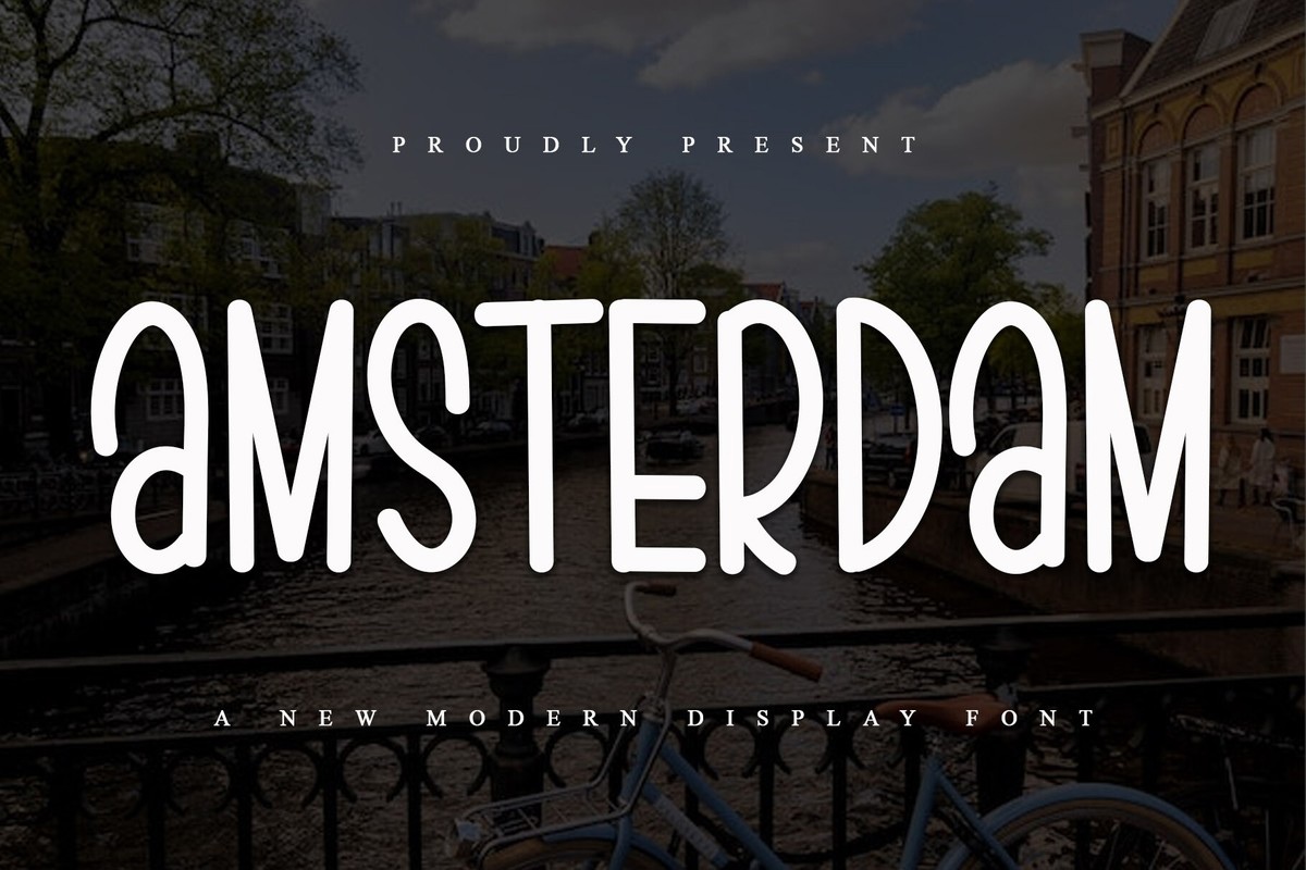 Amstеrdam Regular Font preview