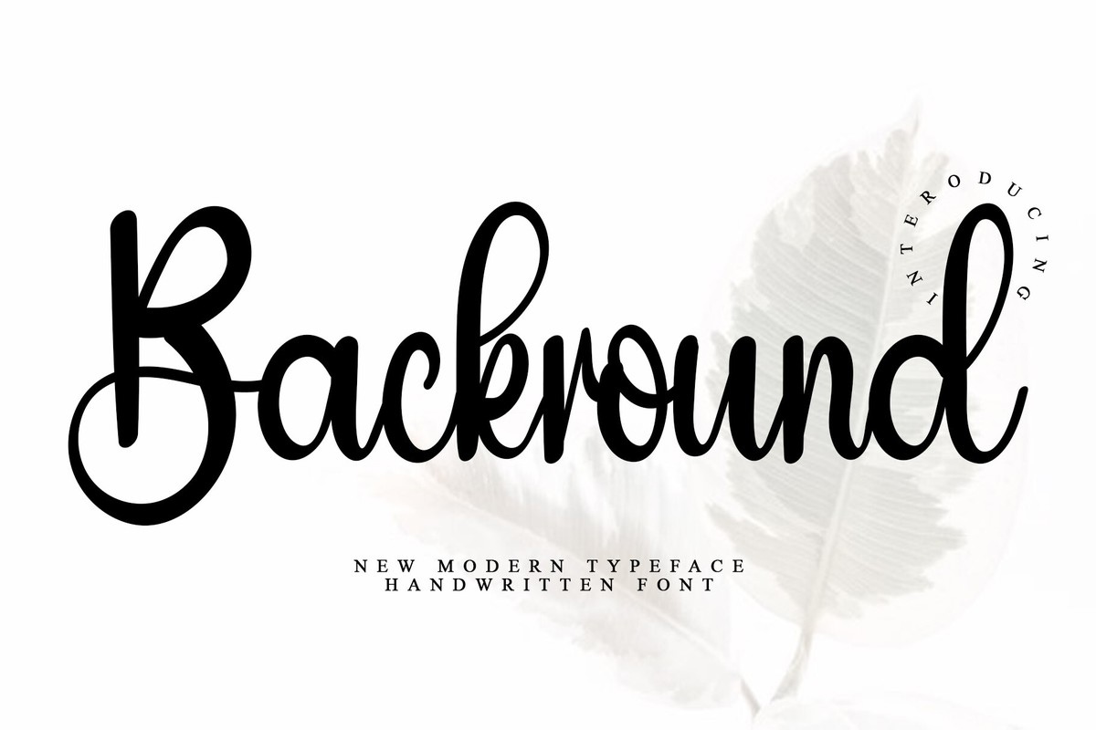 Background Font preview