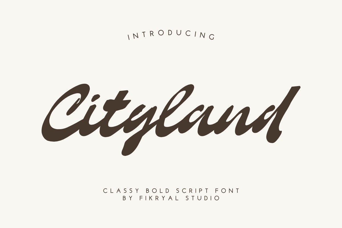 Cityland Font preview