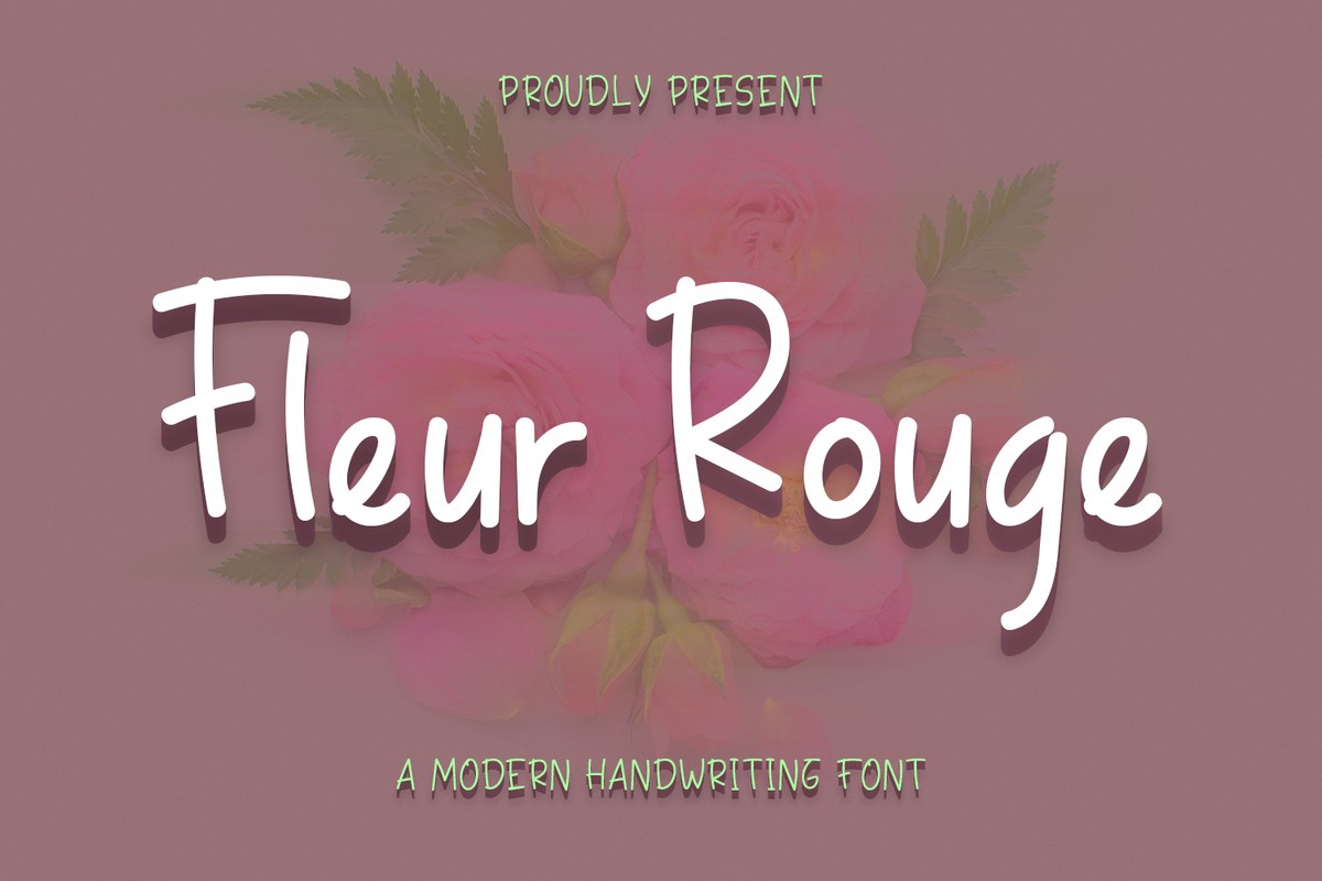 Fleur Rouge Font preview