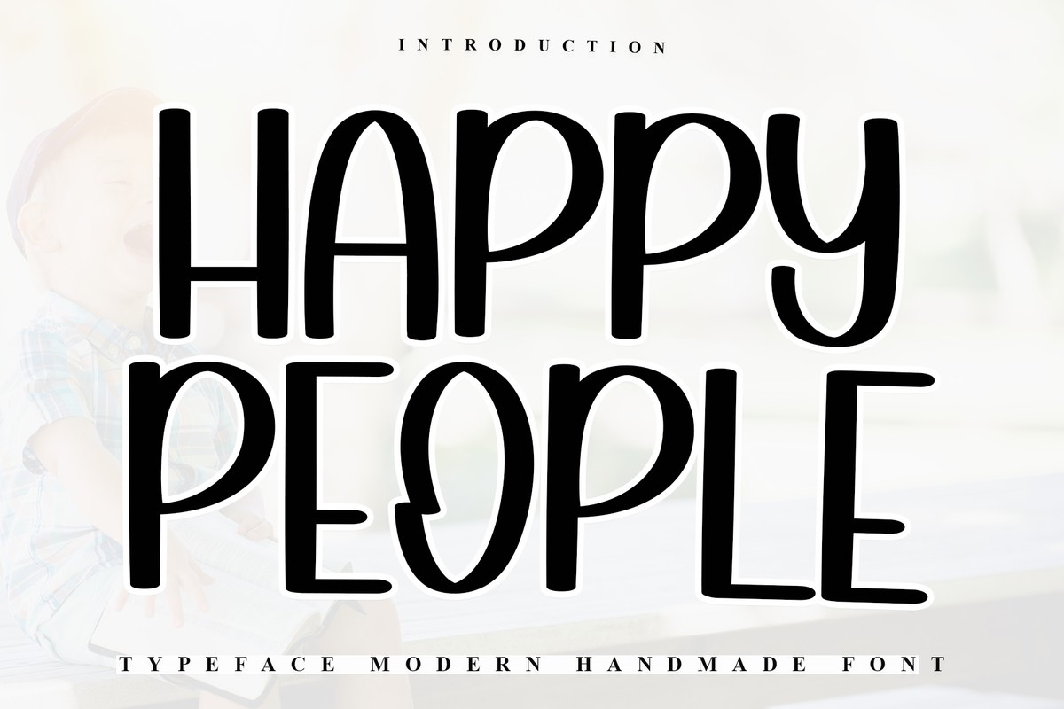 Happy People Font preview