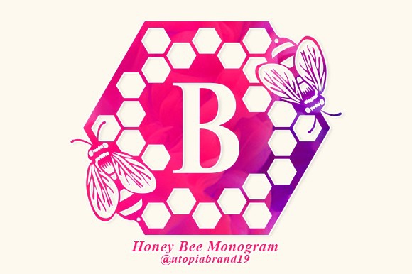 Honey Bee Monogram Regular Font preview