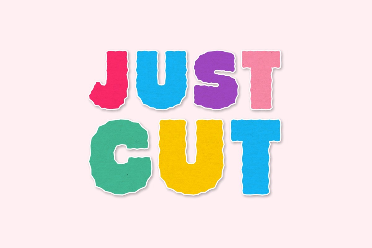 Just Cut Font preview