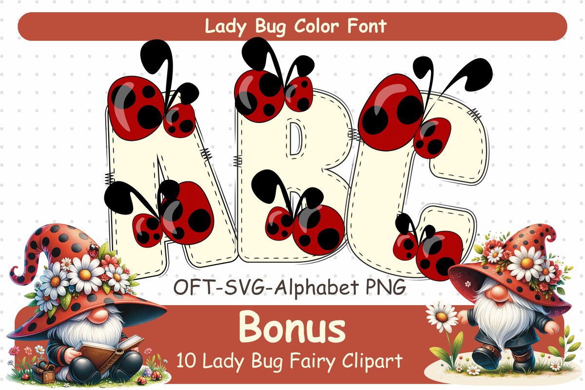 Lady Bugs Font preview