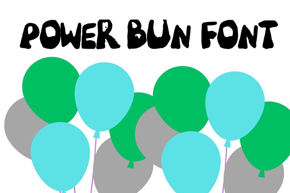 Power Bun Font preview